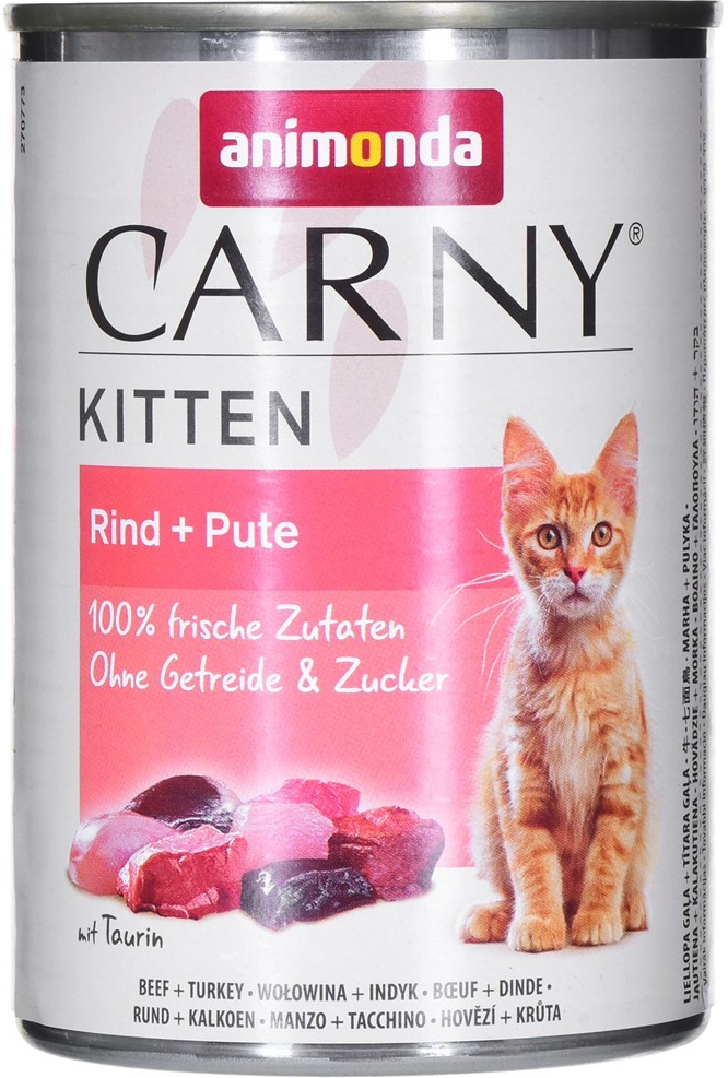 ANIMONDA CARNY Kitten hovädzie krůtí srdce 400 g