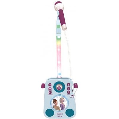 Hudobná hračka Lexibook Frozen Karaoke s dvoma mikrofónmi a svetelnými a zvukovými efektmi