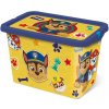 STOR Plastový úložný box s vekom Paw Patrol 7l žltý