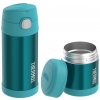 Dětský set Thermos FUNtainer metalicky tyrkysová termoska na pití a na jídlo