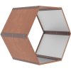 G21 Přístřešek na dřevo HEX 53 - 92 x 60 cm, hnědý | cena za ks