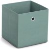Krabička na skladovanie 22 L zelená s otvorom 28 x 28 x 28 cm