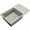 Gamma Advance 8050, 1-komorový granitový drez 800x500x210 mm, béžová, GMA-ZLE000151