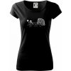 Vodné Pólo kreslené - Dámske tričko Pure - XL ( Čierna )