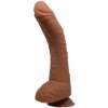 Realistické dildo s prísavkou Real Beauty 37 Encounter - hnedé, verné detaily