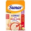 SUNAR mliečna KAŠA 8 CEREÁLIÍ jahoda, banán XXL balenie 6m+ 340 g