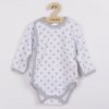 Dojčenské body celorozopínacie New Baby Classic II sivé s hviezdičkami Sivá 62 (3-6m)