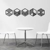 Moderná dekorácia na stenu - Hexagóny (5 ks) | DUBLEZ
