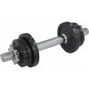 Jednoručná nakladacia činka Fitforce ADBB 6 kg strieborná,čierna