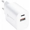 FORCELL F-ENERGY TFK-TC-35WPD, USB-C+USB-A, PD QC4.0 3A 35W, biela