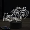 Beling 3D lampa, Formula Mika Häkkinen Mercedes ,16 farebná, FF7