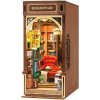 Robotime Stavebnica - zarážka na knihy Bookstore drevená