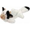 Hračka Dog Fantasy Recycled Toy krava pískacia s vreckom na maškrty 50cm