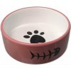 Miska MAGIC CAT keramická růžová/bílá 12,5 x 4,5 cm