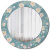 Kvetinový vzor Kvetinový vzor Okrúhle zrkadlo s motívom lsdo-00209