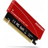 AXAGON PCEM2-S, PCIe x16 - M.2 NVMe M-key slot adaptér, kovový kryt pro pasivní chlazení PCEM2-S