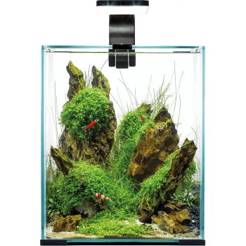 Aquael Shrimp Smart Day & Night akvarium set čierny 20 x 20 x 25 cm, 10 l