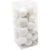 Vianočné gule biele 40 ks
