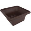 Prosperplast - Kvetináč hranatý 22 cm hnedý