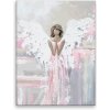 Obraz na plátne - Anjel s ružovým nádychom - 60x80 cm - výroba CZ