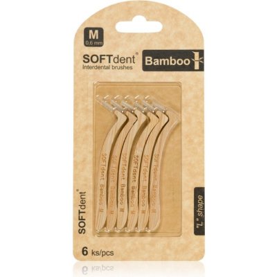 SOFTdent Bamboo Interdental Brushes medzizubné kefky z bambusu 0,6 mm 6 ks