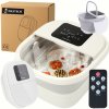 Masážny Prístroj na nohy s ohrevom, skladací hydromasážny prístroj s Shiatsu a diaľkovým ovládaním