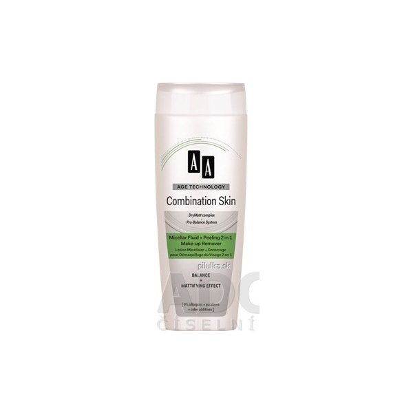 AA AT Combination Skin micelárne odličovadlo + Peeling 2v1 200 ml od 6,05 €  - Heureka.sk