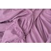 PovlečemeVás Luxusné bavlnené JERSEY prestieradlo s lycrou 160x200 cm - fialová