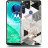 Picasee silikónový prehľadný obal pre Motorola Moto G8 - Light geometry