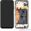Huawei P40 Lite (JNY-L21A, JNY-L01A, JNY-L21B, JNY-LX1) LCD displej + dotyková plocha + rám + malé diely Breathing crystal - ori 02353KFV