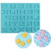 Cakesicq Silikonová formička abeceda horor 15x11,5cm