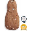 ERGOPOUCH Hnedá zavinovačka a vak na spanie 2v1 Cocoon Sunny 0-3 m, 3-6 kg, 0,2 tog 27x20x2 hnedá
