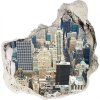 Nálepka 3D diera samolepiaca Manhattan new york city 75x75 cm