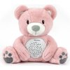 Plyšový zaspávačik medvedík s projektorom Milly Mally Bear pink