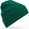 Beechfield Čepice B 45N, pletená, bio bavlna COT53045N54099-bottle gree Zelená lahvově UNI