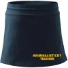 Kriminalistický technik športová sukne two in one tmavomodrá veľmi tmavá skoro čierna