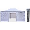 TENTino Nožnicový párty stan 4x6 m / 8 nôh STEEL HEXAGON 1A - BIELA