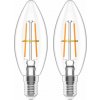 AlzaPower LED 6-55 W, E14, 2 700 K, Filament, súprava 2 ks APW-LBC14-62700FC2