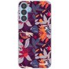 Picasee silikónový prehľadný obal pre Samsung Galaxy A15 A156B 5G - Purple Leaf