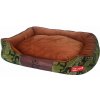 Verk 19510 Posteľ pre psov alebo mačky 70 x 55 x 13 cm, zeleno-hnedá