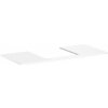 Hansgrohe Xelu Q doska pod umývadlo 118 x 55 cm biela vysoký lesk 54096050