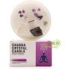 Čakrová sviečka - celestit a selenit - korunná čakra