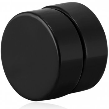 Troli čierna magnetická single náušnice pecka mini brošňa VSE6018B-PET