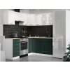Rohová kuchynská linka ASTRID 190x170cm - Biela + green