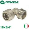 COMISA PEX šróbovacie koleno na závit 16x3/4