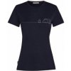 Icebreaker Merino 150 Tech Lite SS Tee Single Line Camp Women modrá L