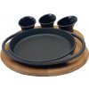 LAVA Metal Grilovacie a servírovací set guľatý Ø 20 cm + misky LAVA Metal