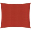 Stínící plachta 160 g/m² červená 3,6 x 3,6 m HDPE Červená 311605