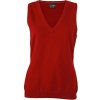 James & Nicholson Vesta JN 656 s výstřihem do V, svetrová, dámská COT02065606603-bordeaux L Bordó