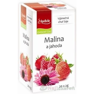 APOTHEKE PREMIER SELECTION ČAJ MALINA A JAHODA, 20x2 g